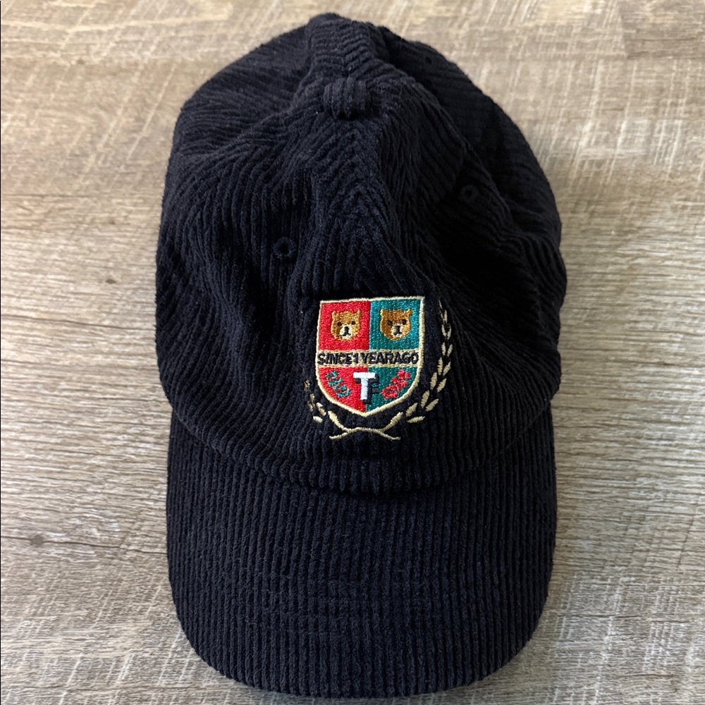 Teddy Fresh Since 1 Year Ago Black Corduroy Adjustable Hat